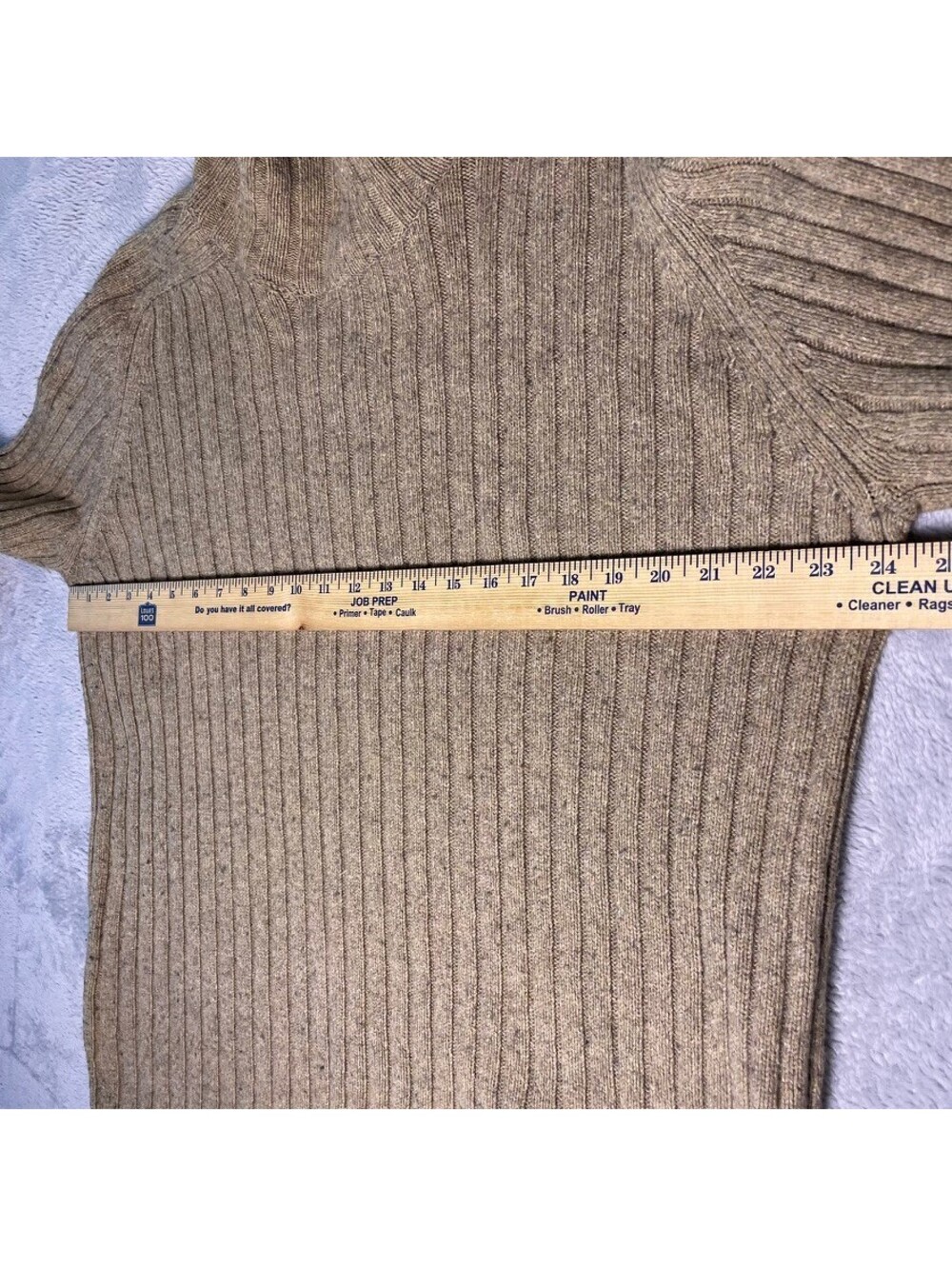 Abercrombie & Fitch Muscle Sweater Mens XL Brown Ribbed Mock Neck Wool Blend - Picture 6 of 9